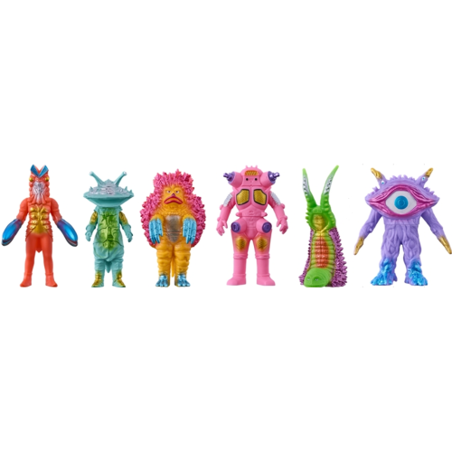 萬代 盒玩 超人力霸王怪獸 色彩盲盒 中盒6入