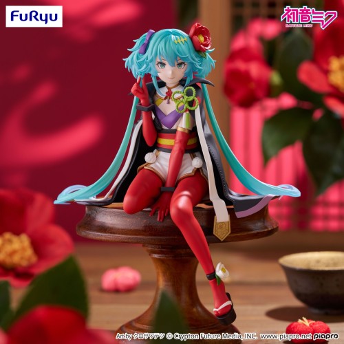 FuRyu 景品 初音未來 MIKU 花仙子 椿之花 山茶花 泡麵蓋