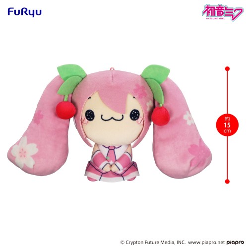 FuRyu 景品 初音未來 MOCHIPICO 絨毛娃娃 櫻花初音 A