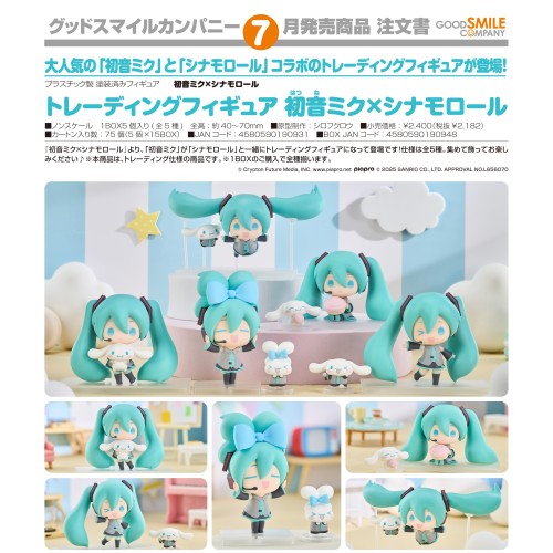 中盒5入 GSC 收藏系列模型 初音未來×大耳狗喜拿