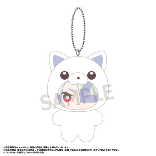 ANICRAFT 新吊帶襪天使 貓耳布偶裝 Q版珠鍊布偶吊飾 娃娃 D Polyester