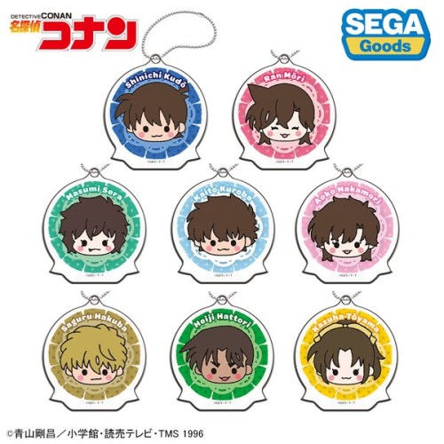 中盒8入 SEGA 名偵探柯南 和大家一起 學生篇 壓克力吊飾集 鑰匙圈