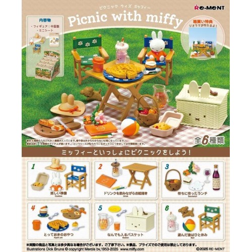 Re-ment 盒玩 野餐＆米菲兔 Picnic with miffy 中盒6入