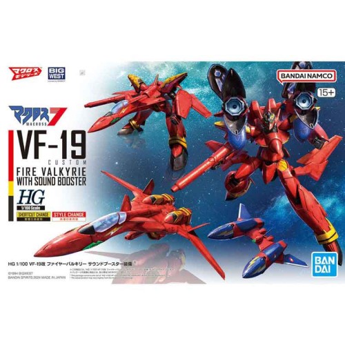 萬代 組裝模型 HG 1/100 VF-19改 火焰可變戰機 音響推進器裝備