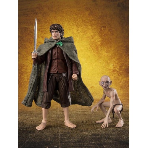 萬代 S.H.F SHF 魔戒 佛羅多·巴金斯＆咕嚕 可動 完成品