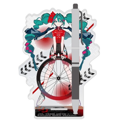 初音未來 賽車初音2025 JCL TEAM UKYO 應援 壓克力筆架型立牌