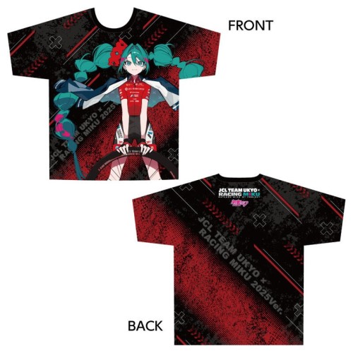 初音未來 賽車初音2025 JCL TEAM UKYO 應援 全彩印刷T恤 XL