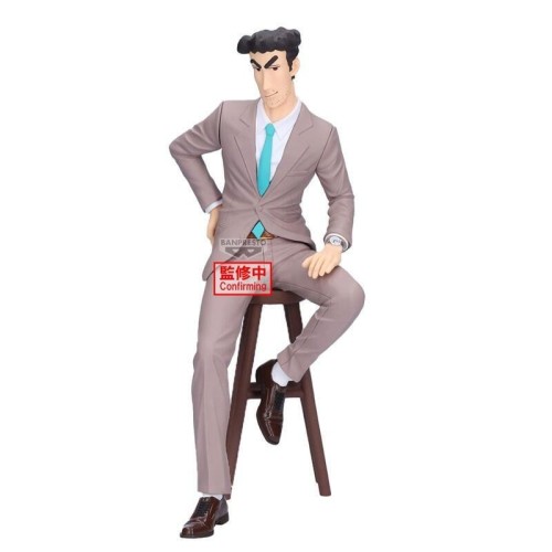 萬代 景品 蠟筆小新 工作中的男人 男人的背影 父親 野原廣志 SP