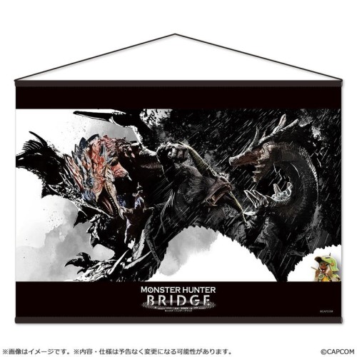 CAPCOM 魔物獵人 BRIDGE 壁畫藝術 B3橫式掛軸