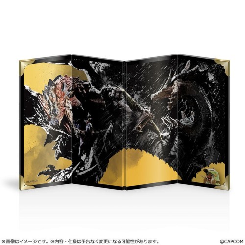 CAPCOM 魔物獵人 BRIDGE 壁畫藝術 迷你屏風