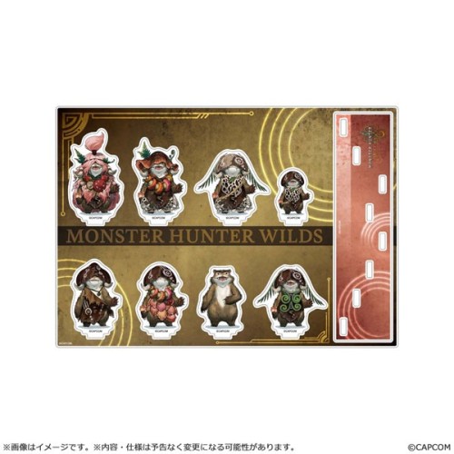CAPCOM 魔物獵人 荒野 壓克力立牌套組  Plumpeach組