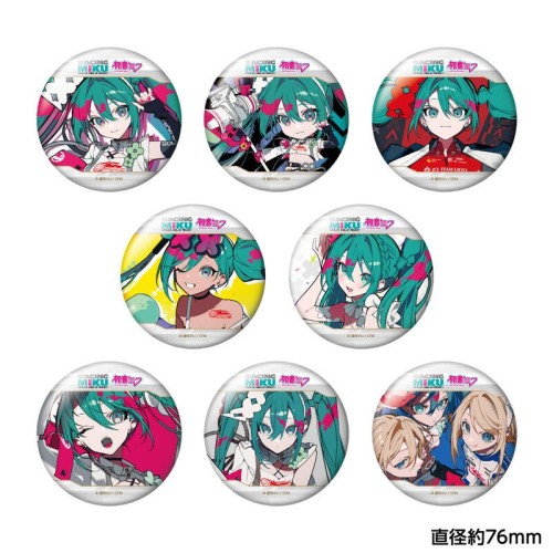 中盒8入 CARAVAN 初音未來 賽車初音2025 大胸章集 徽章 第1彈