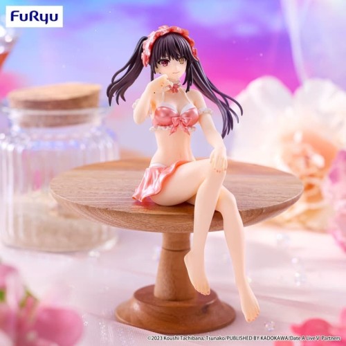 Furyu 景品 約會大作戰 時崎狂三 粉紅泳裝Ver 泡麵蓋