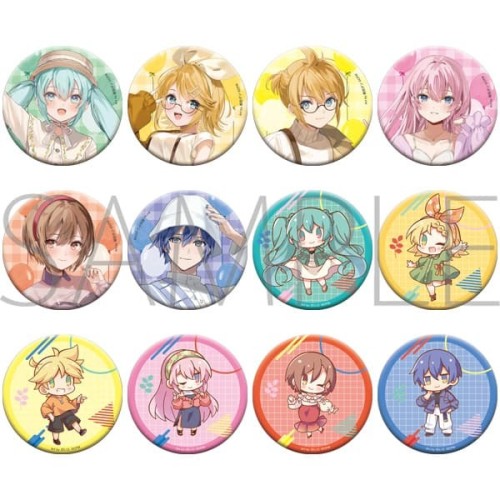 中盒12入 Movic 初音未來 piapro 館田ダン原畫 休閒FES 徽章集